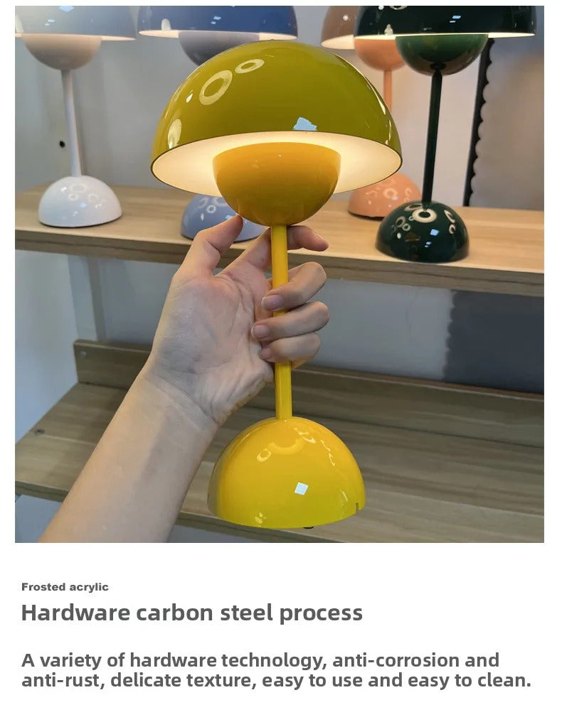 Danish Flower Bud Desk Lamp Nordic Modern Minimalist Bedroom Bedside Study Living Room Decoration LED Reading Table Light