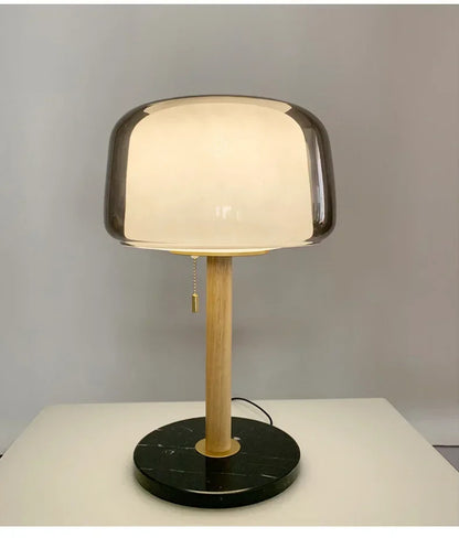 Nordic Bedroom Bedside Lamp Simple Cream Style Modern Design Room Decoration Study Glass LED Table Lamps