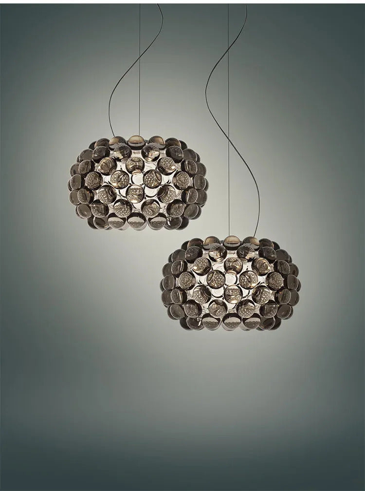 Nordic Foscarini Caboche LED Pendant Light Acrylic Ball Hanging Chandeliers Living Room Restaurant Decor Art Classical Luminaria