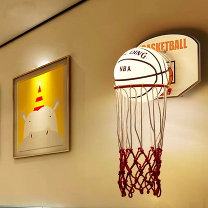 Basketball Wall Light Children boys Bedroom Wall Lamp Kids study Loft Sconce Light