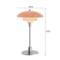 Danish Designer Pink Glass Table Lamp Nordic Modern High-end Reading LED Desk Light Living Room Bedroom Study Bedside Lamp