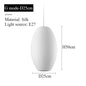 Japanese pendant light white design minimalist lamp Silk Cloth Light Clothing nelson lamp Shop Cloth loft lantern pendant lamp