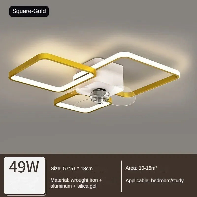 Nordic Ceiling Fan Lamp Home Living Room Modern Minimalist Restaurant Ceiling Lamp