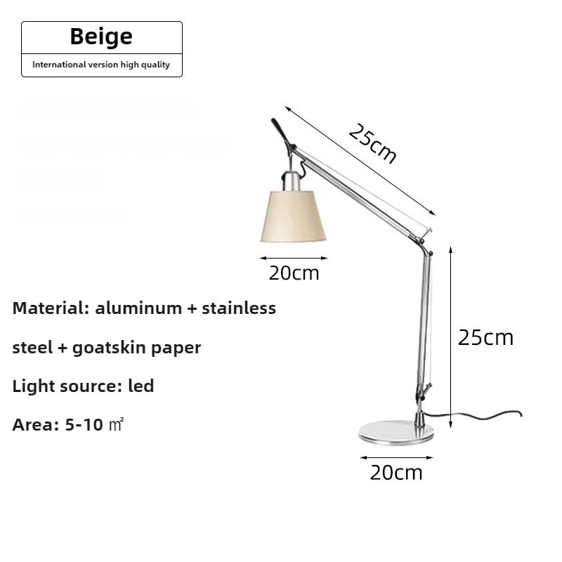 Italian Rocker Arm Table Lamp Nordic Designer Bedroom Bedside Floor Lamps Creative Office Study LED Eye Protection Reading Light