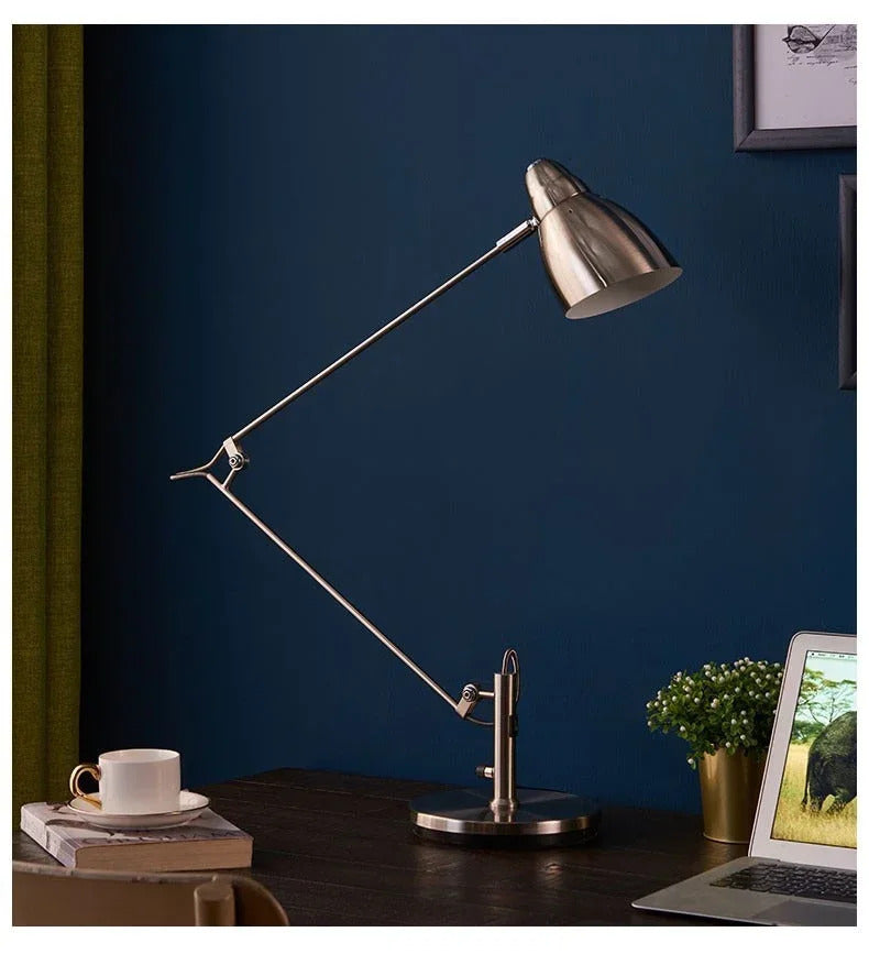 Swing Long Arm Table Lamp Flexible Adjustable Aluminum Desk Light with E27 Bulb led floor lamp