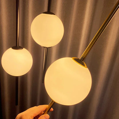 Nordic Simple Glass Ball Pendant Lights Dining Room Bedroom Decor Hanging Lamp