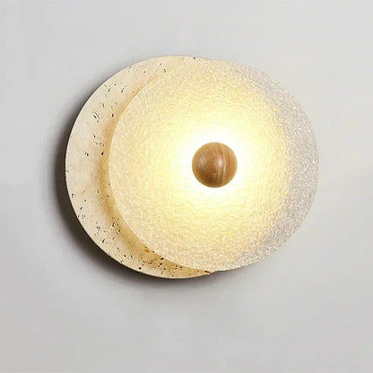 Lunara Textured Disc Wall Light