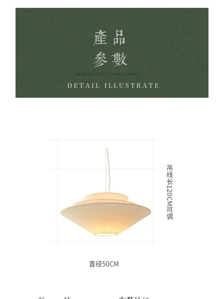 Gull Pendant Light Creative Umbrella Fabric Pendant Lamp