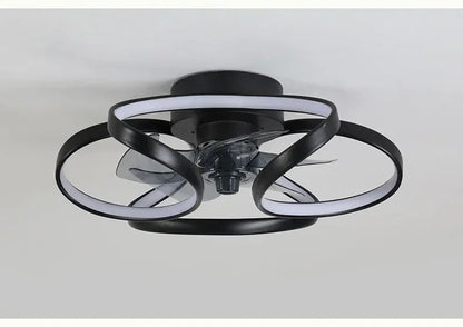 Nordic Intelligent Fan Light Color Dimming and Silent Remote Control Bedroom Lighting