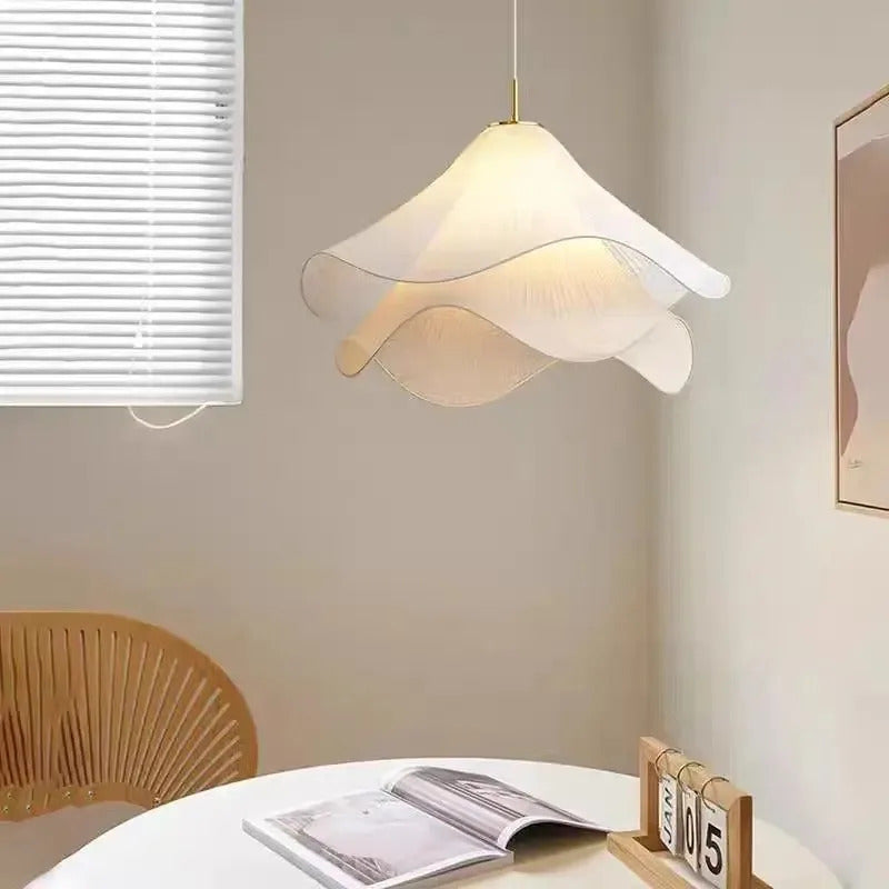Lia Pendant lamp Nordic white fabric pendant light