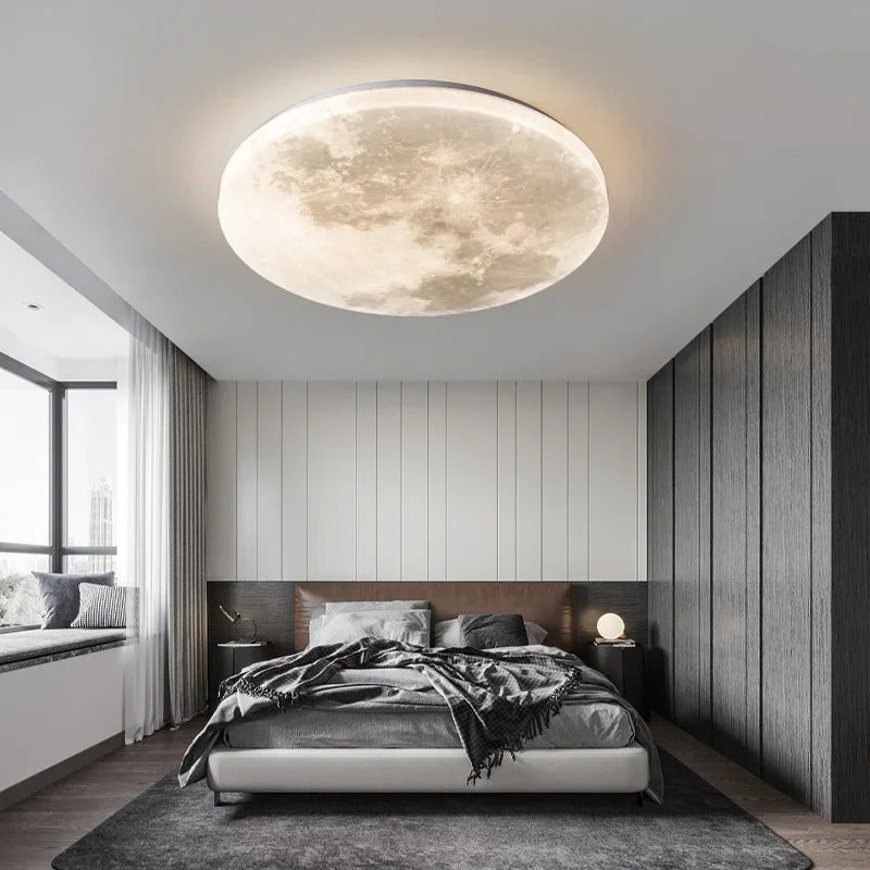 Lunar LED Ceiling Light Minimalist Bedroom Kitchen Balcony Decor Lighting Fixture