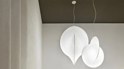 Overlap Suspension Lamp Nordic lamp minimalist creative silk white pendant light