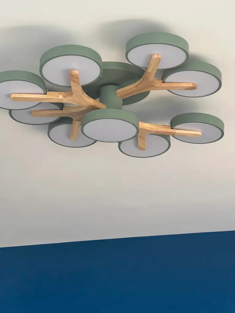 Modern Ceiling Lamp Bedroom Minimalist Wood Home Decor Lighting Fixtures