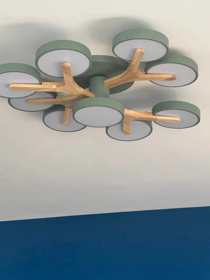 Modern Ceiling Lamp Bedroom Minimalist Wood Home Decor Lighting Fixtures