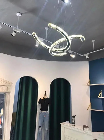 Modern Crystal Chandelier Simple Dining Room Chandelier Home Decoration hanging light fixtures