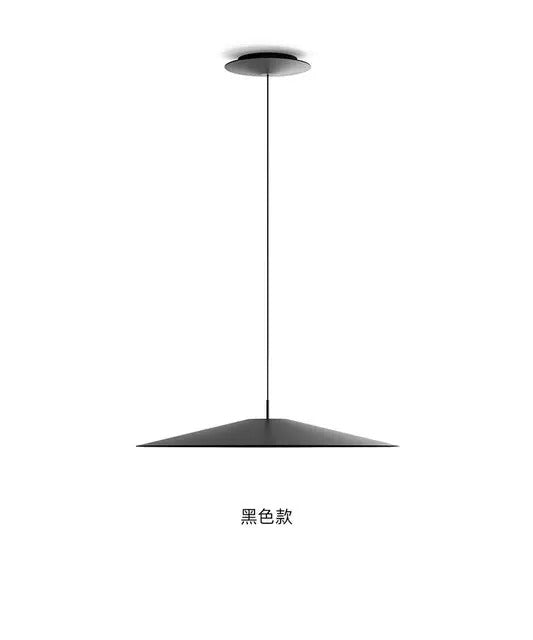 Minimalist black Flying Saucer Pendant lamp led round dining lamp