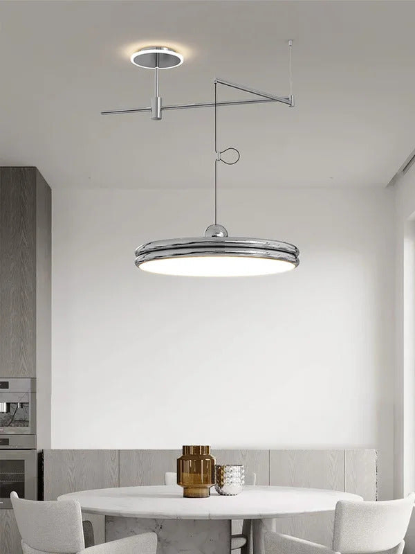 Dining table light modern chandelier Round Reading Desk Light