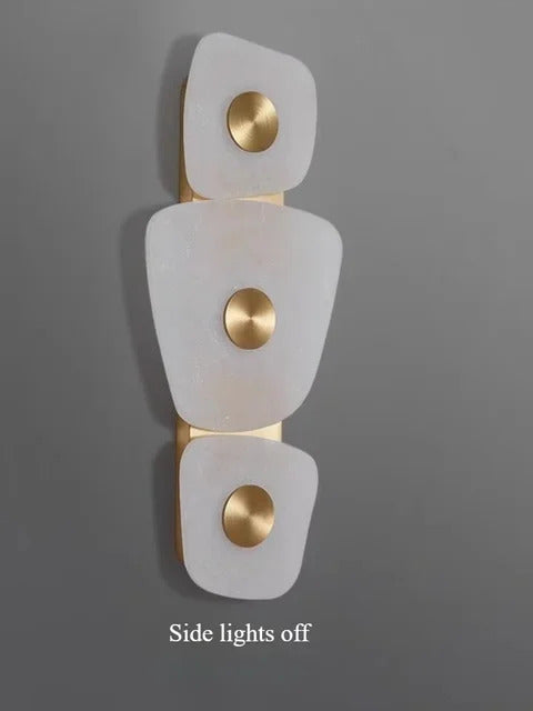 Nordic Marble Wall Lamp Modern luxury gold travertine LED sconce Lighting