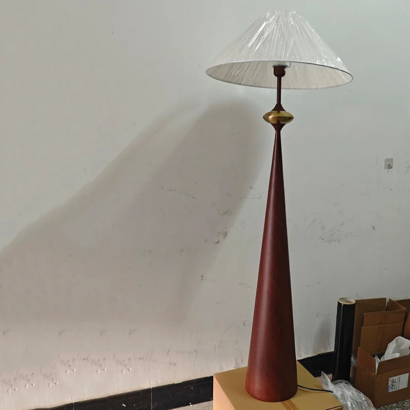 Wabi-sabi Floor Lamp Cloth Cover Art Decorative Bedroom Bedside Floor Light