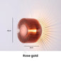 Modern small wall lamp Designer aluminium wall light Black Rose Gold bedroom night sconce