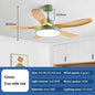 Nordic Large Ceiling Fans light Modern Natural wood color Simple Remote Control Ceiling Fan lamp