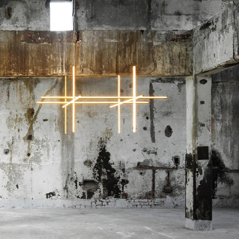 Coordinates Chandelier Modern LED Linear Ceiling Chandelier