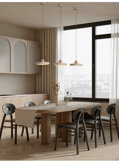 Natural Yellow Travertine Pendant Light Bedroom kitchen Light