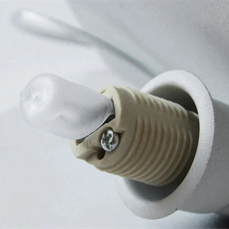 Nordic minimalist pendant light metal fly folded paper LED trumpet lamp