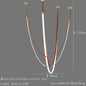 Nordic Leather Chandelier Designer Belt Pendant lamp for Living room Villa Hotel Duplex Building LED Staircase Hanging lamp