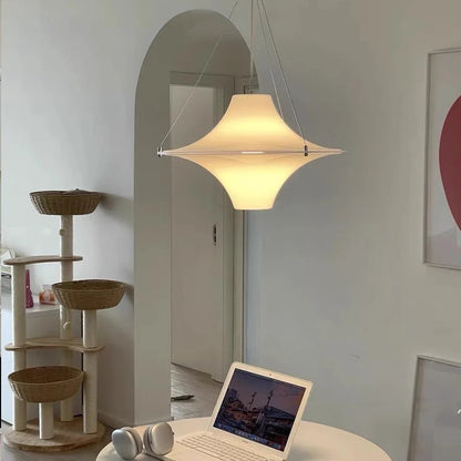 Modern Cream UFO Pendant Lights Nordic Design Dining Table Hanging Chandelier