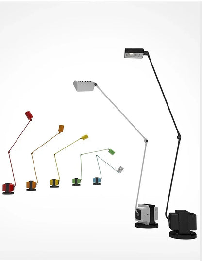 Modern Minimalist Floor Lamp Creative Bedroom Room Office Light Minimalist Study Eye Protection Reading Black Standing Light