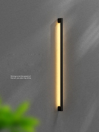Modern Black Long Strip Wall Lamp Outdoor waterproof Corridor staircase wall light