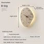 Creative Cave Stone Clock Wall Lamp Wabi Sabi Background Wall Light sconce