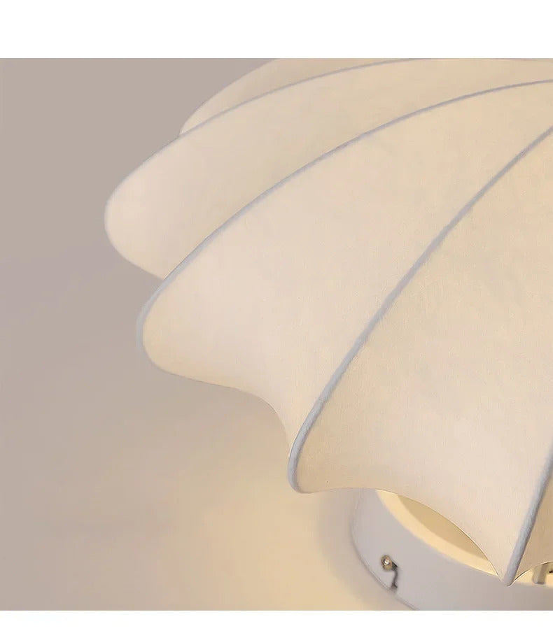 Wabi Sabi Silk Ceiling Lamps Living Room Bar Home Decor Lighting