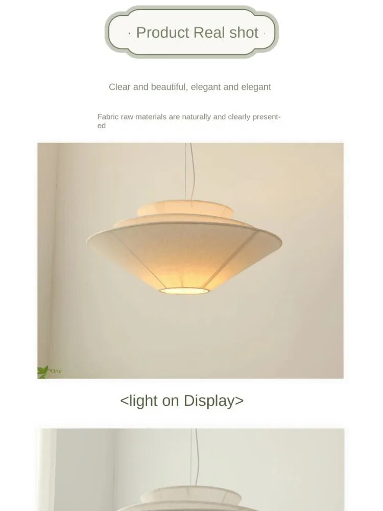 Gull Pendant Light Creative Umbrella Fabric Pendant Lamp