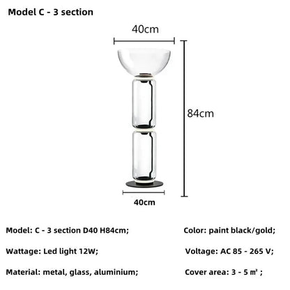Flos Noctambule Floor Lamp Living Room Study Bedroom Vertical Lamps