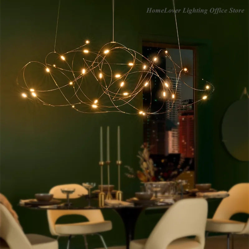 Moooi Disc Quasar Chandelier Hotels stairwell lighting