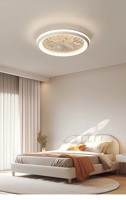 Minimalist Ceiling Fan Light Restaurant Full Spectrum Eye Protection Lamp