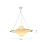 Modern Cream UFO Pendant Lights Nordic Design Dining Table Hanging Chandelier
