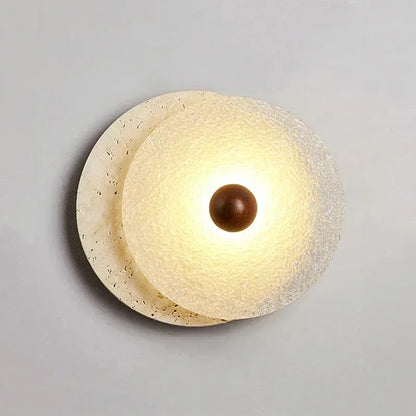 Lunara Textured Disc Wall Light