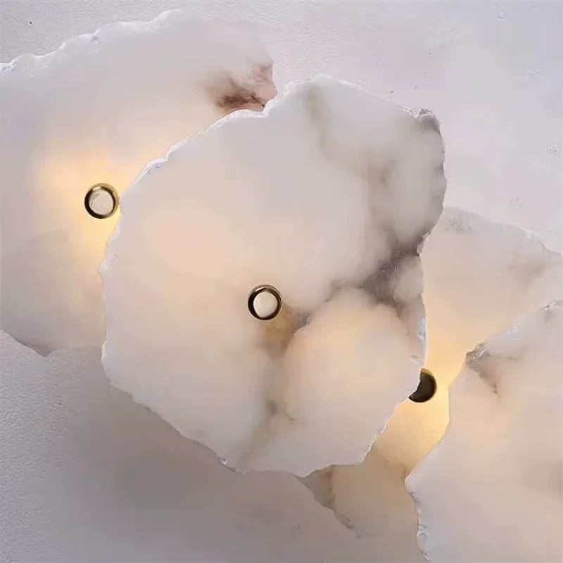 Natural Marble Luxury Wall Lamp Nordic Irregular stone Sconce light