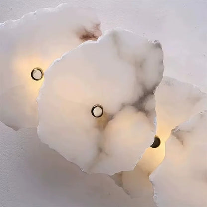Natural Marble Luxury Wall Lamp Nordic Irregular stone Sconce light