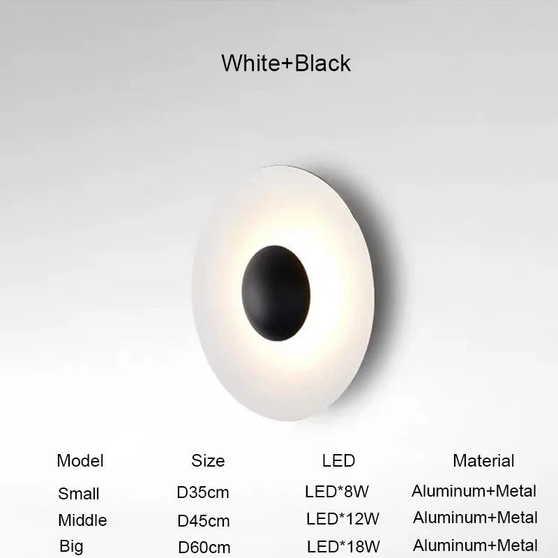 Modern grain LED Wall lamp Nordic round staircase Aisle Corridor Background Sconce light