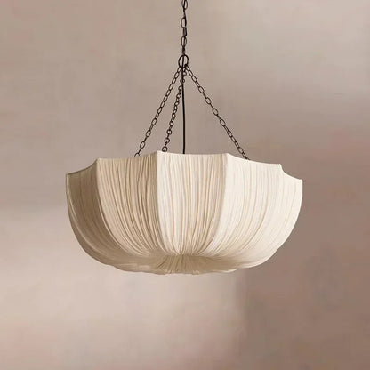 Retro Wabi Sabi Fabric Chandelier Japanese Fabric Pendant Lights