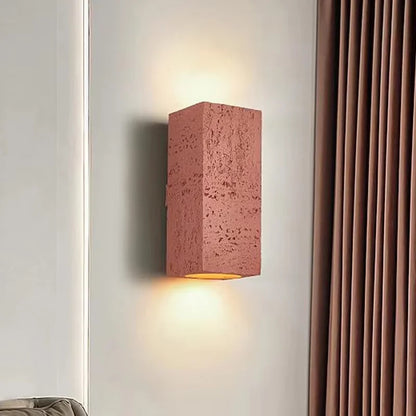 Nordic cave stone wall lamp Square outdoor cement Wall Lamp LED Sconce