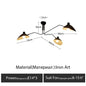 Designer Spider Serge Mouille Ceiling Lamp Black Industrial Ceiling Chandelier