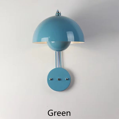Nordic colorful Bud Wall Lamps Mushroom cute wall sconce bedside night light