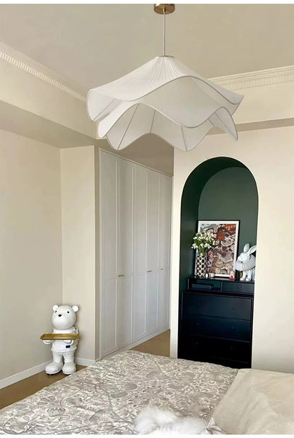 Lia Pendant lamp Nordic white fabric pendant light