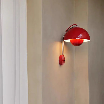 Nordic colorful Bud Wall Lamps Mushroom cute wall sconce bedside night light