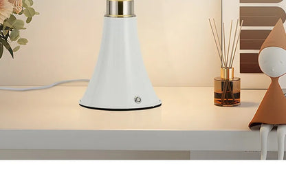 Italy Designer Wrought Iron LED Table Lamps White Petal Glass Lampshade Bauhaus Living Room Bedroom Restaurant Office Desk Light